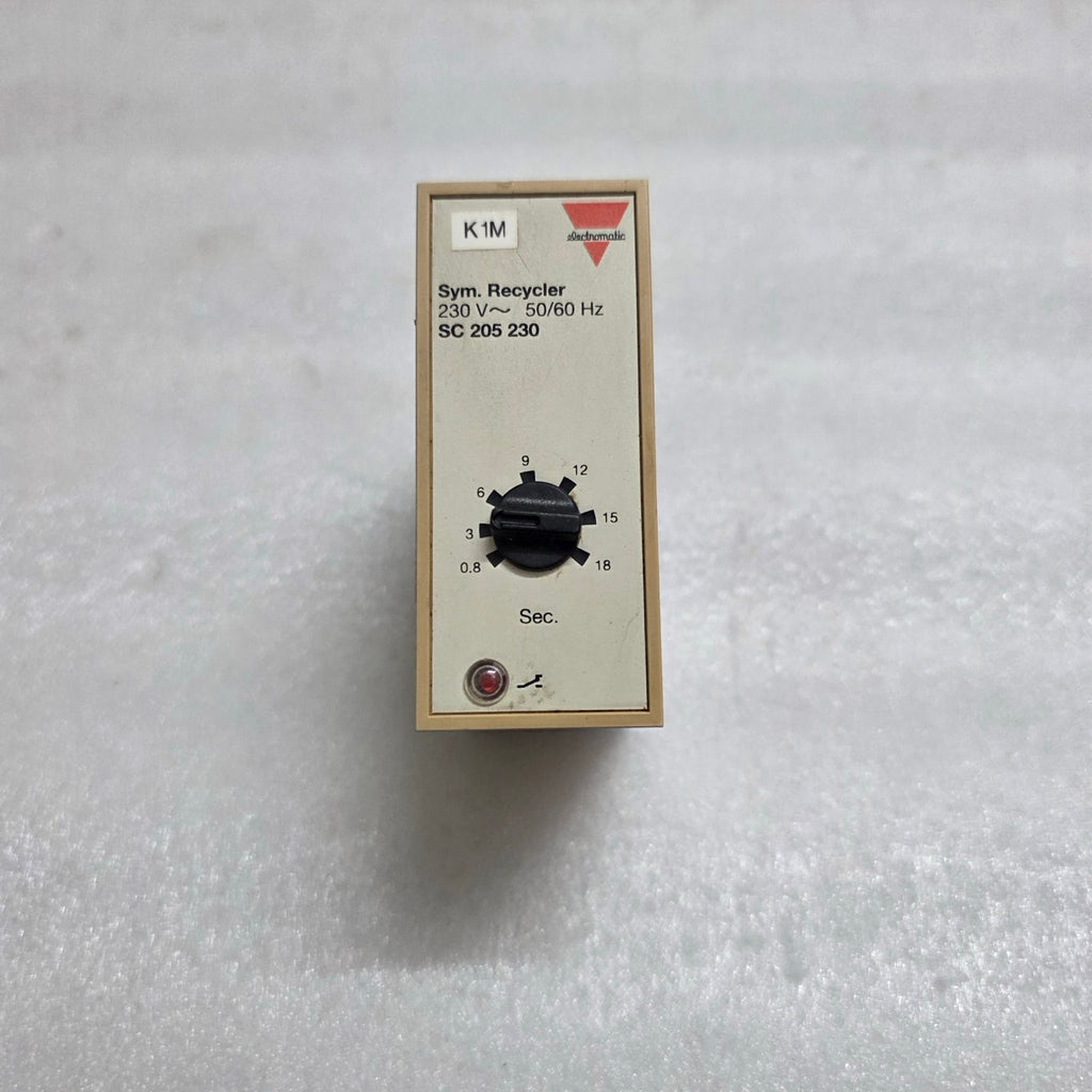 ELECTROMATIC S-SYSTEM SC 205 230 SYMMETRICAL RECYCLER TIMER RELAY 230 VAC 0.8-18