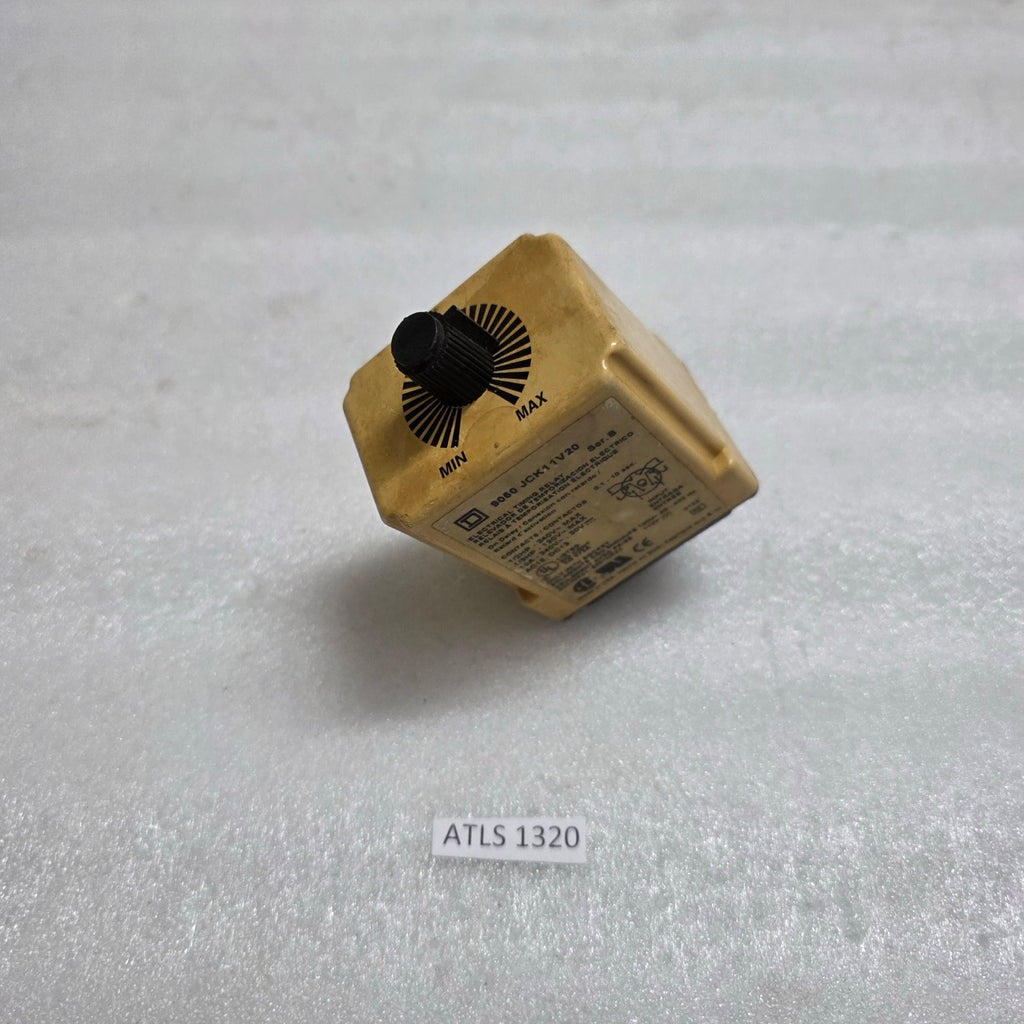 SQUARE D 9050 JCK11V20 ELECTRICAL TIMING RELAY 120 VAC 0.1-10 SEC