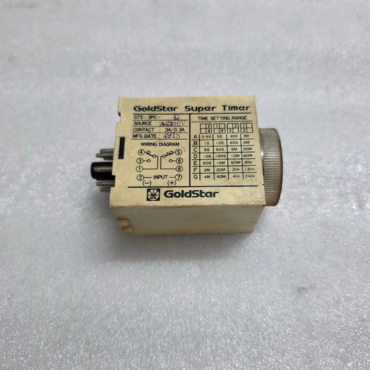 GOLD STAR GTS-3PC-C SUPER TIMER RELAY AC 220V