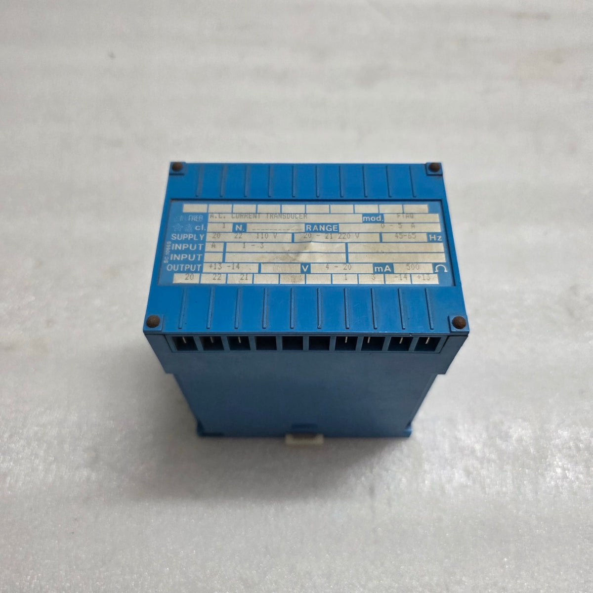 FRER FTAQ AC CURRENT TRANSDUCER 110VAC SUPPLY 4-20MA OUTPUT