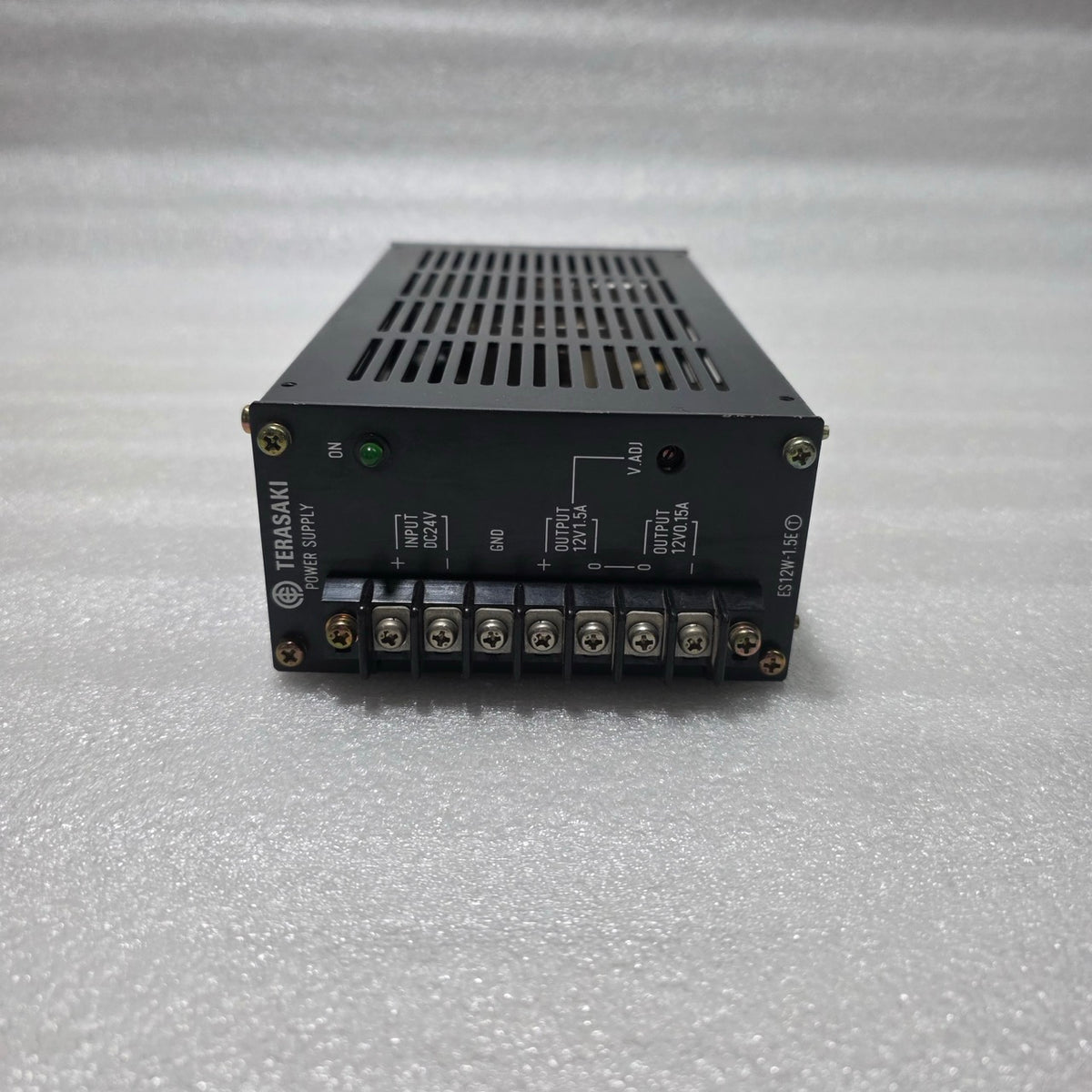 TERASAKI ES12W-1.5E DUAL-OUTPUT DC POWER SUPPLY UNIT 24VDC INPUT