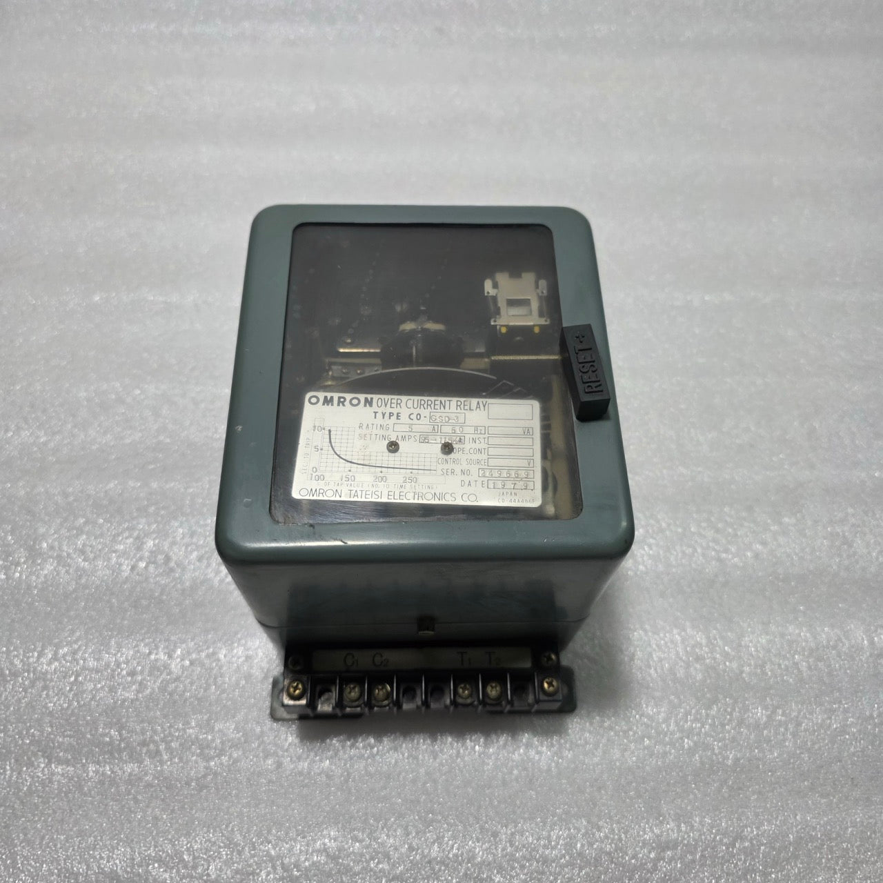 OMRON C0-CSD-3 INVERSE-TIME OVERCURRENT RELAY 5A 60HZ