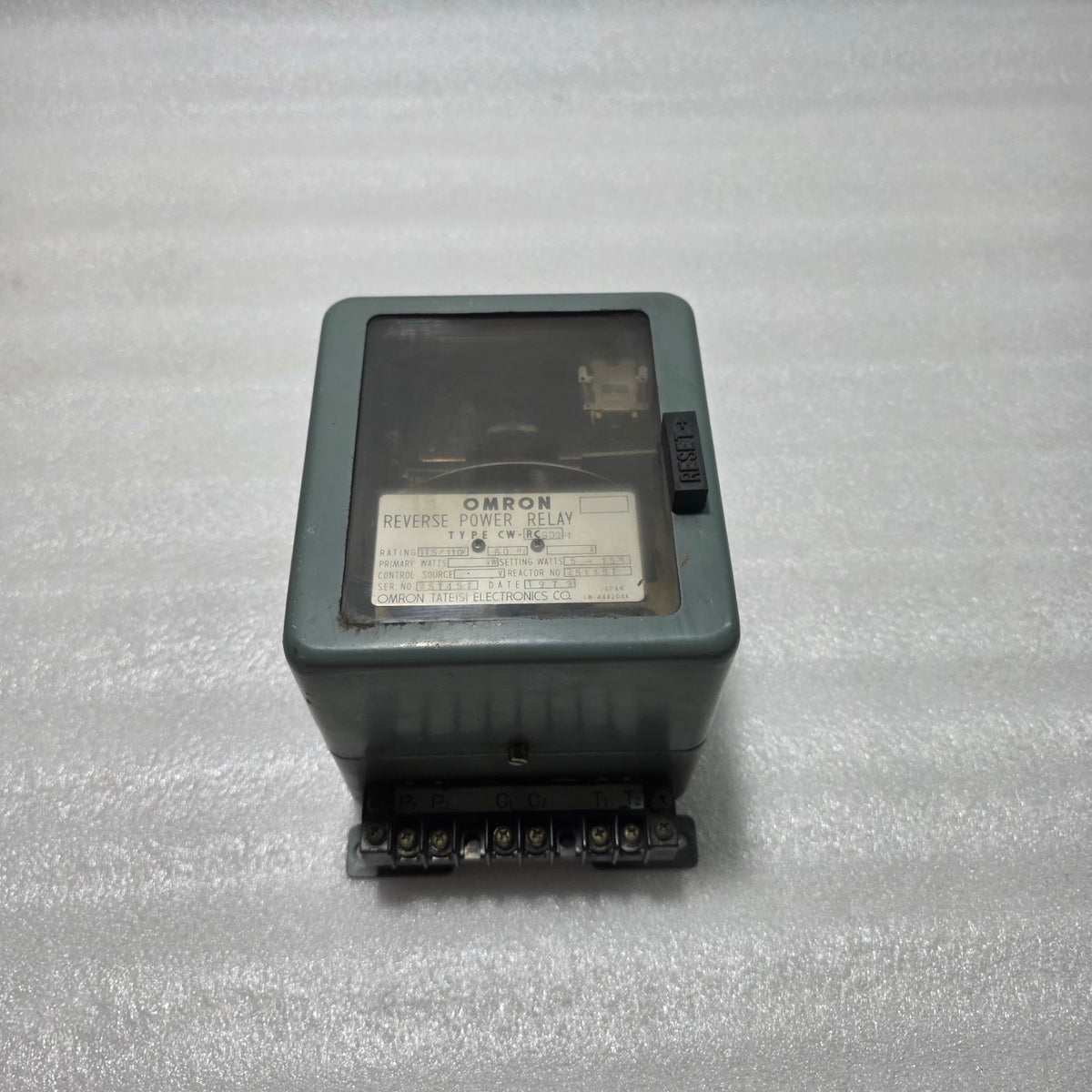 OMRON CW-RCSD2-1 REVERSE POWER RELAY 110V AC / 60HZ