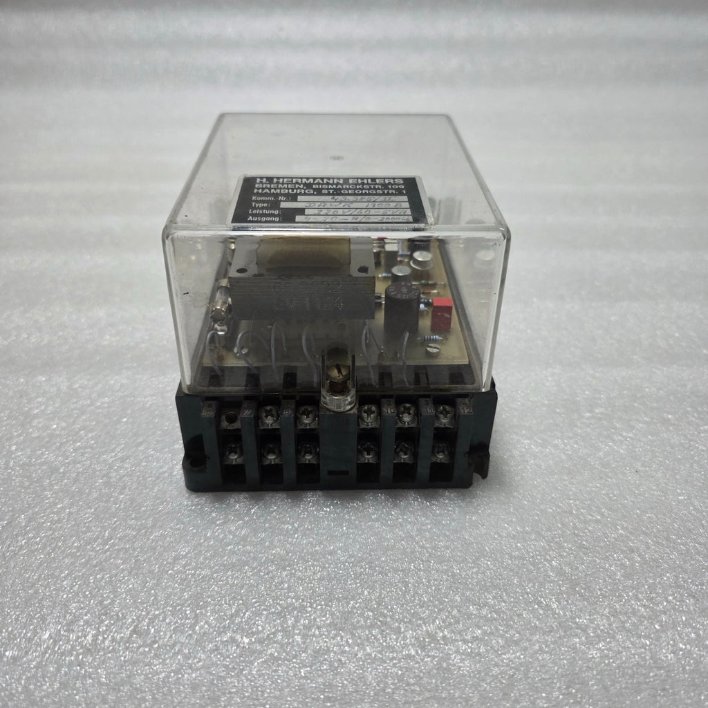 H. HERMANN EHLERS DAWK 1900 B SIGNAL RELAY BOX, 220V AC INPUT 48.385/11