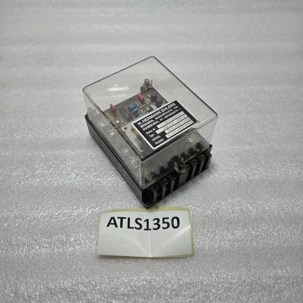 H. HERMANN EHLERS DAWK 1900 B SIGNAL RELAY BOX, 220V AC INPUT 48.385/11