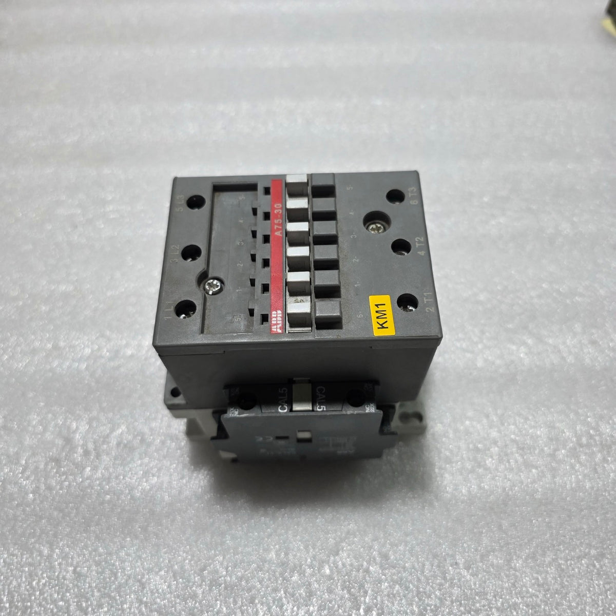 ABB A75-30-00 3-POLE BLOCK CONTACTOR 125A COIL VOLTAGE 200-220VAC