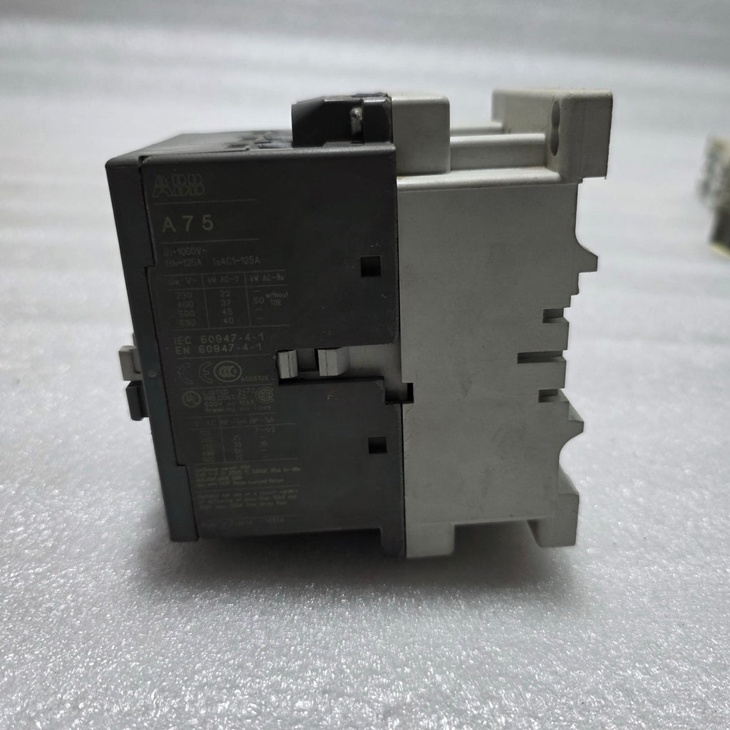 ABB A75-30-00 3-POLE BLOCK CONTACTOR 125A COIL VOLTAGE 200-220VAC