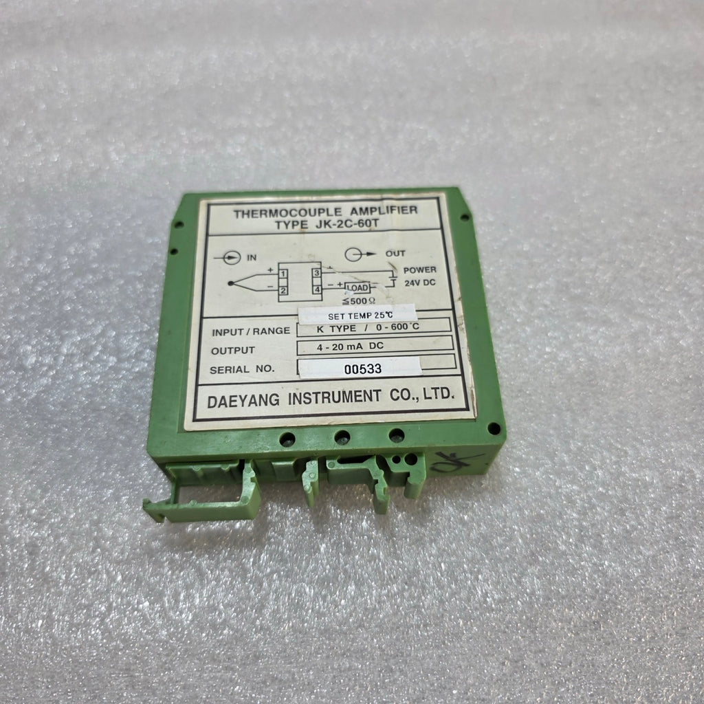 DAEYANG JK-2C-60T THERMOCOUPLE AMPLIFIER 24VDC