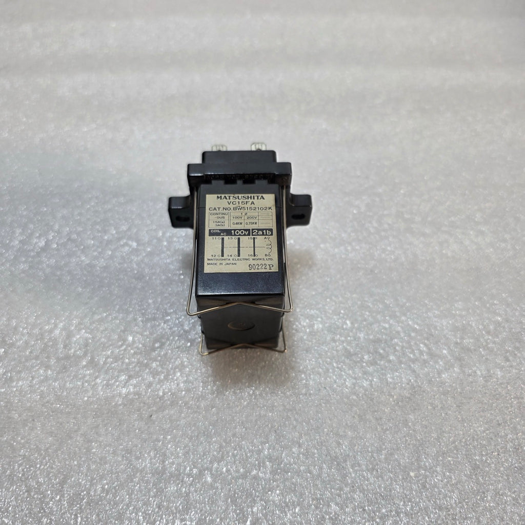 MATSUSHITA ELECTRIC VC15FA POWER RELAY CONTACTOR BW5152102K COIL VOLTAGE 100V
