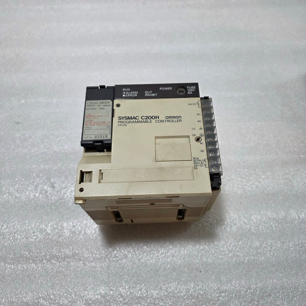 OMRON C200H-CPU03-E CPU MODULE / PROGRAMMABLE CONTROLLER 24VDC