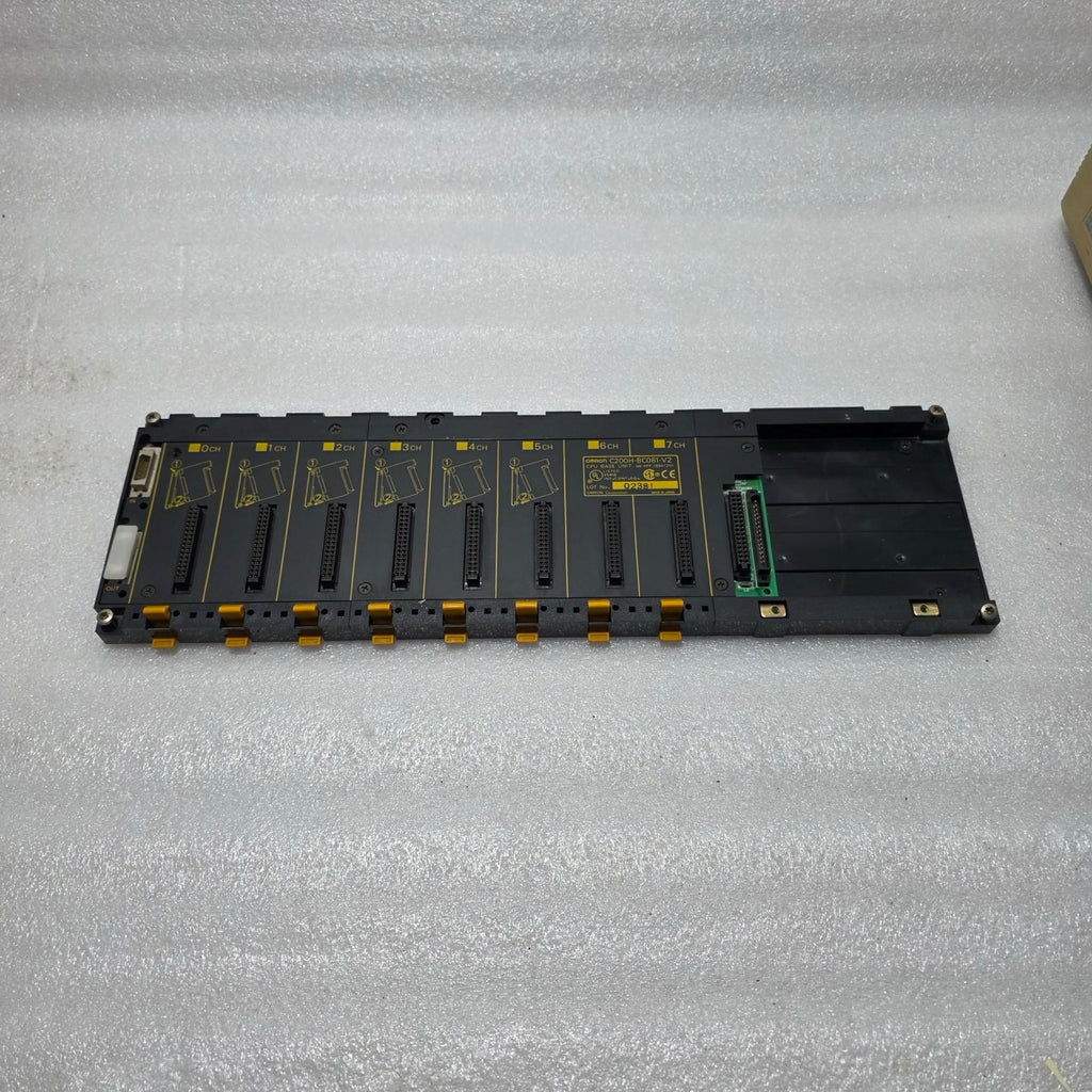 OMRON C200H-BC081-V2 CPU BASE UNIT / 8-SLOT BACKPLANE RACK