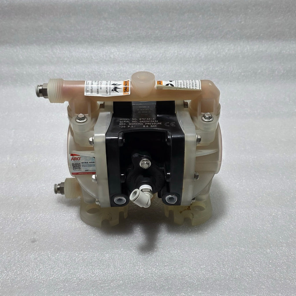 ARO 670144-A AIR-OPERATED DOUBLE DIAPHRAGM PUMP 125 PSI 8.6 BAR