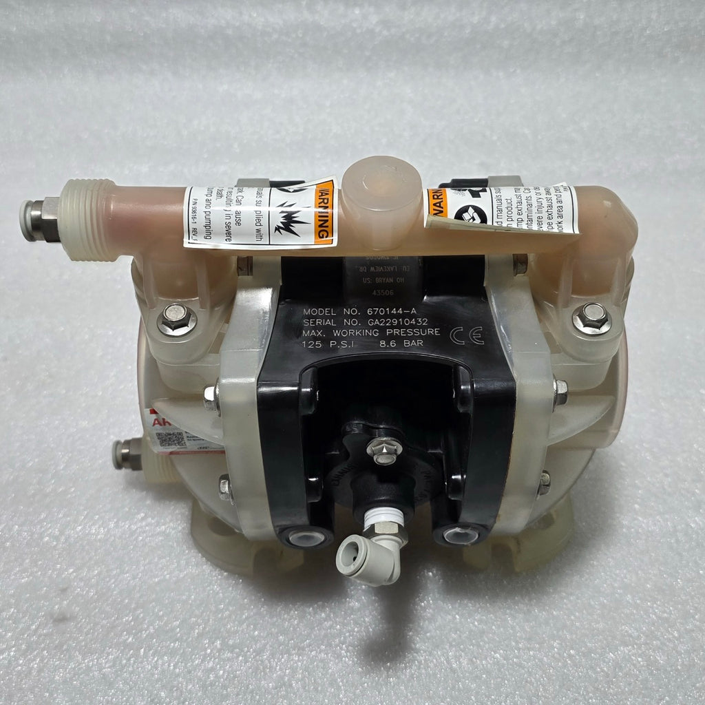 ARO 670144-A AIR-OPERATED DOUBLE DIAPHRAGM PUMP 125 PSI 8.6 BAR