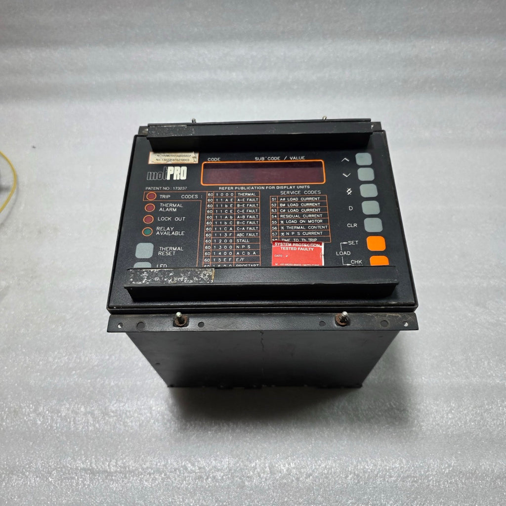 ALSTOM MCHNM01H1AB0500A	MOTOR PROTECTION RELAY / ELECTRONIC PROTECTION UNIT
