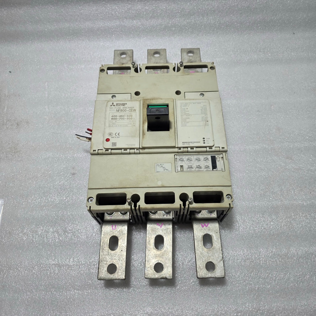 MITSUBISHI NF800-CEW CIRCUIT BREAKER 800A SHUNT AC100-450V/DC100-200V