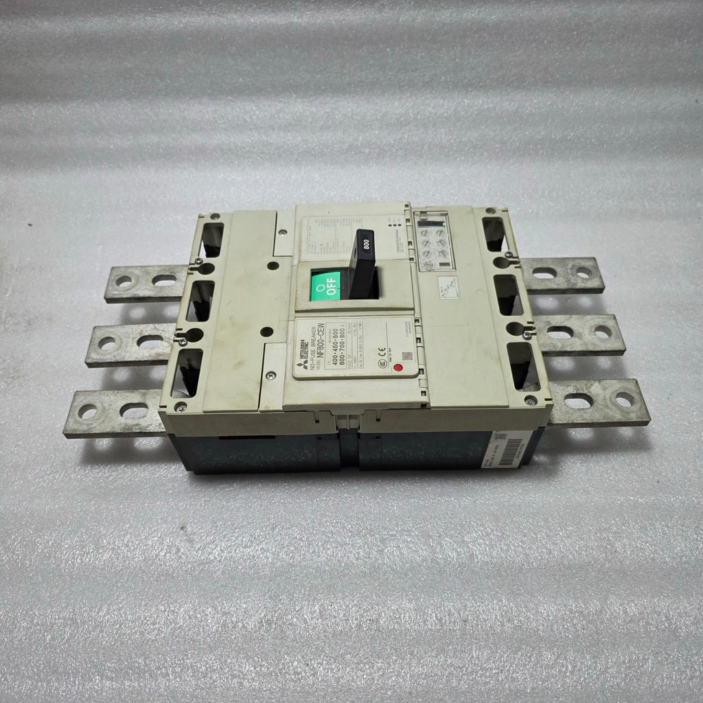 MITSUBISHI NF800-CEW 3-POLE CIRCUIT BREAKER ELECTRONIC TRIPPING DEVICE 800A