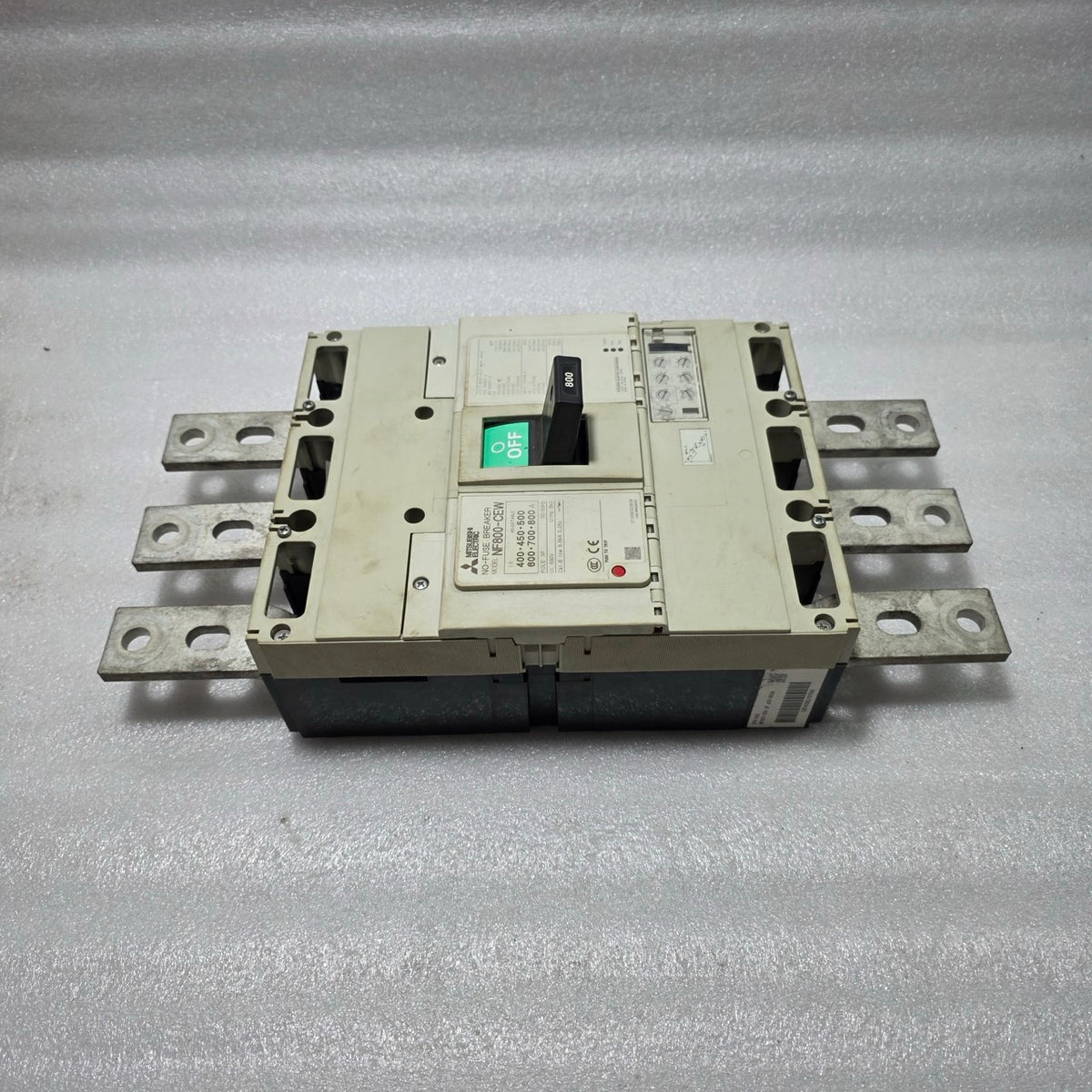 MITSUBISHI NF800-CEW 3-POLE CIRCUIT BREAKER ELECTRONIC TRIPPING DEVICE 800A