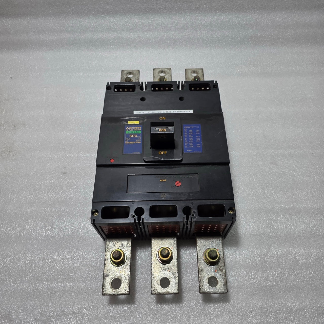 MITSUBISHI NF600-CS 3-POLE CIRCUIT BREAKER 600A