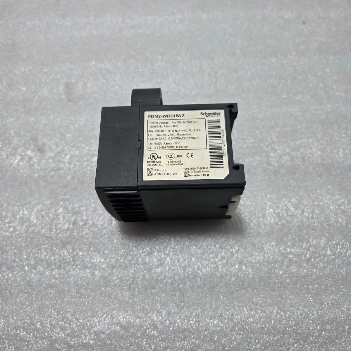 SAMWHA FDM2-WRDUWZ DIGITAL ELECTRONIC OVER-CURRENT 100–240 V AC/DC 0.5–80 A