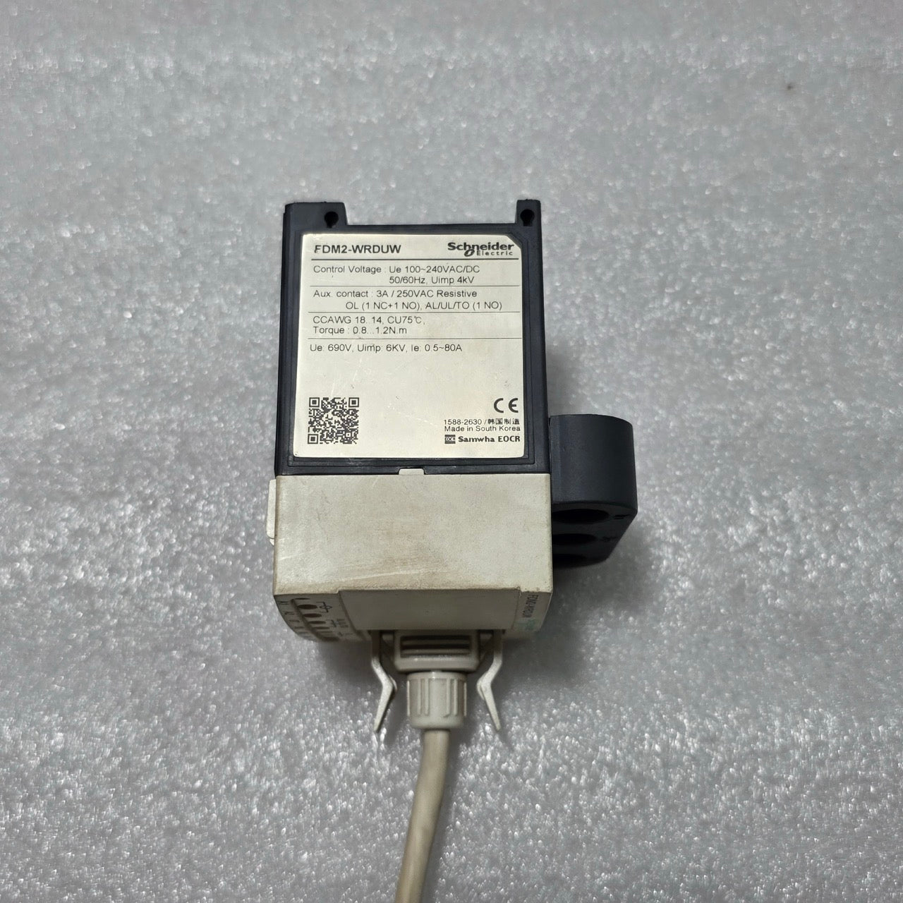 SAMWHA PDM DIGITAL ELECTRONIC OVER-CURRENT FDM2-WRDUWZ 100–240 V AC/DC 0.5–80 A