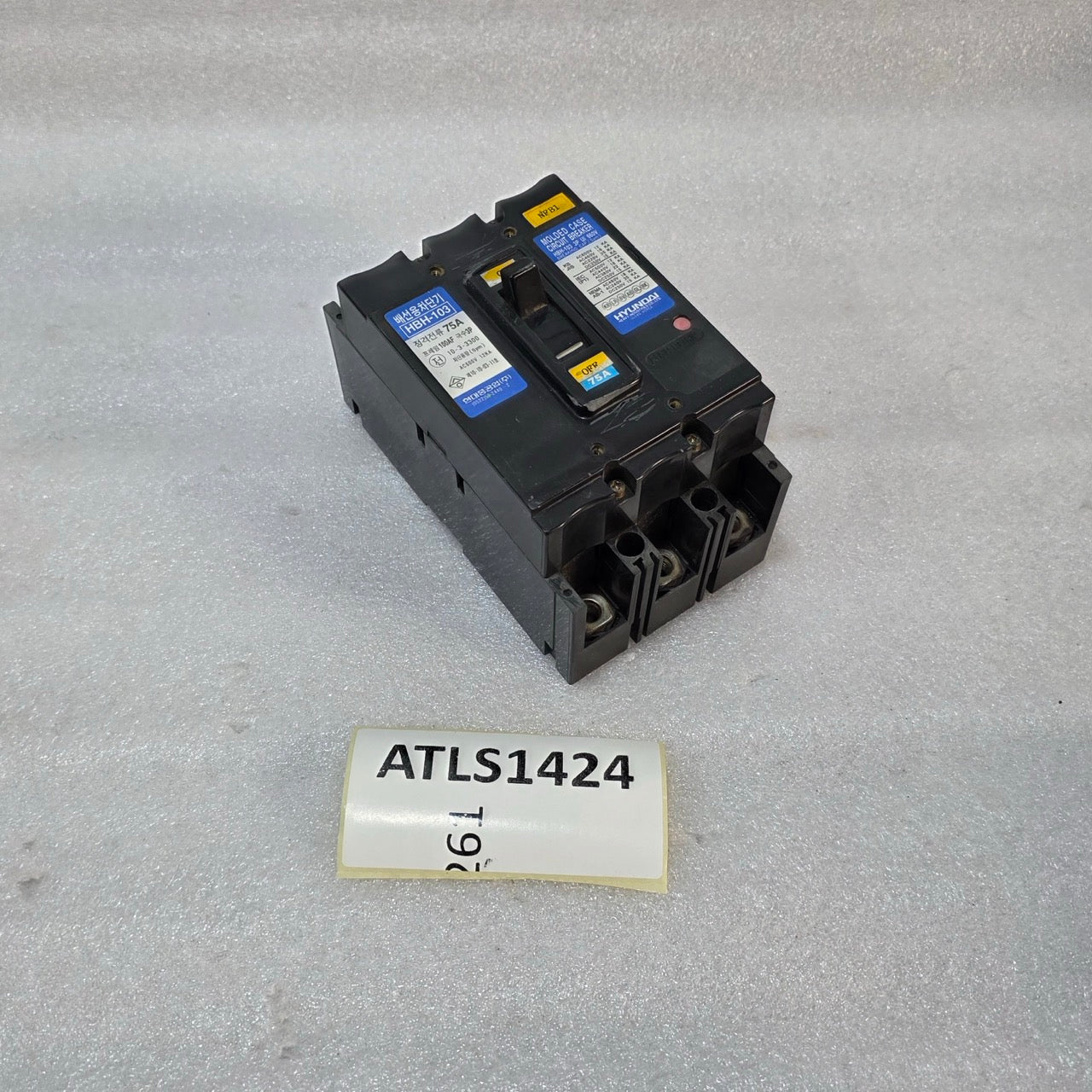 HYUNDAI HBH-103 3-POLE CIRCUIT BREAKER 75A