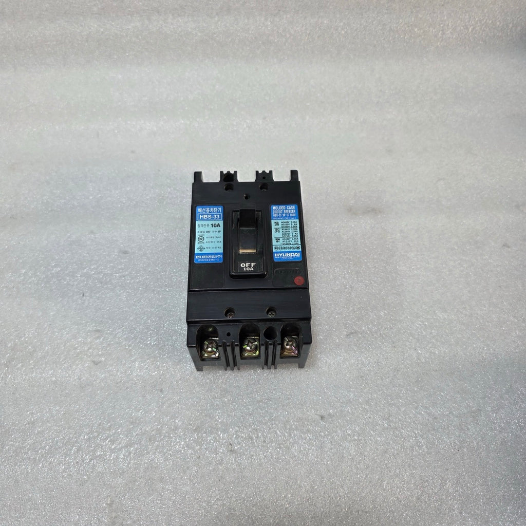 HYUNDAI HBS-33 3-POLE CIRCUIT BREAKER 10A