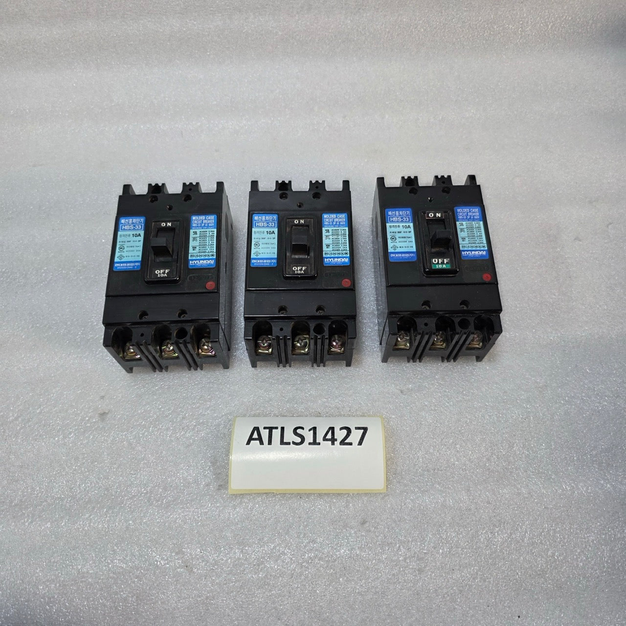 HYUNDAI HBS-33 3-POLE CIRCUIT BREAKER 10A