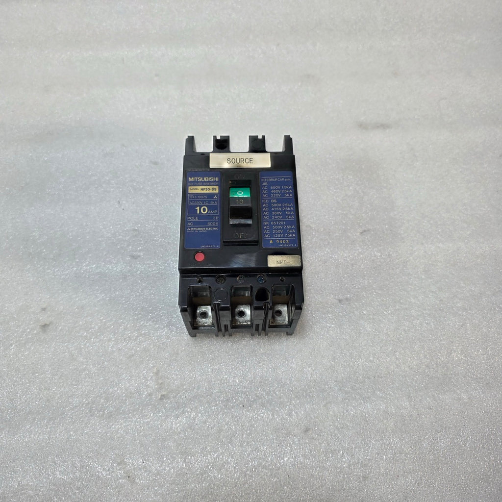 MITSUBISHI NF30-SS 3-POLE CIRCUIT BREAKER 10A