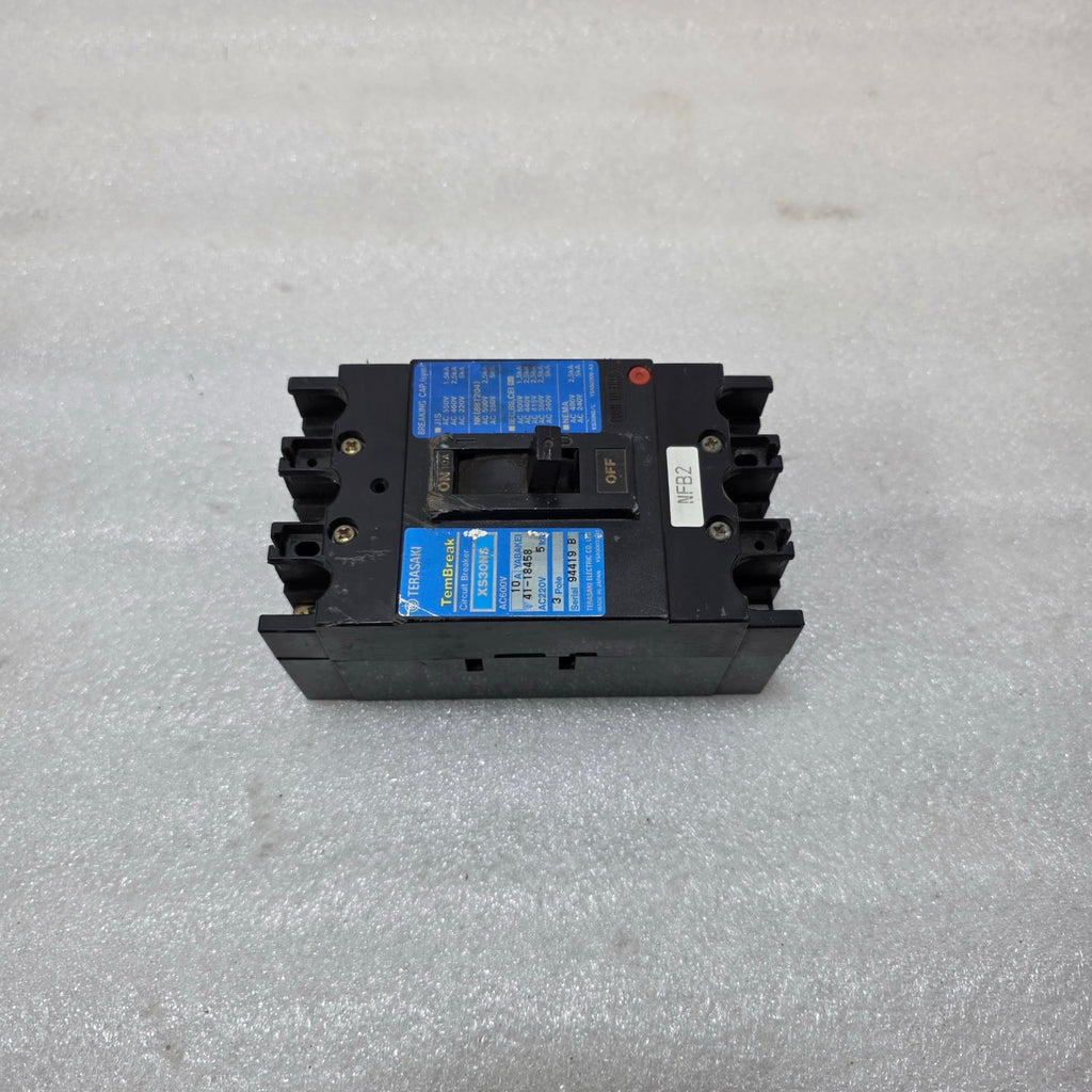 TERASAKI XS30NS 3-POLE CIRCUIT BREAKER 10A