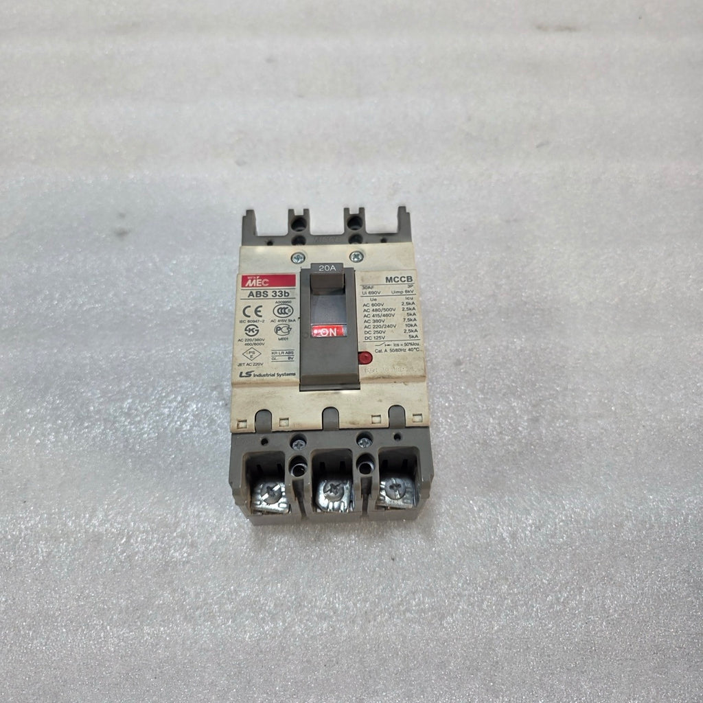 LS ABS 33B 3-POLE CIRCUIT BREAKER 20A