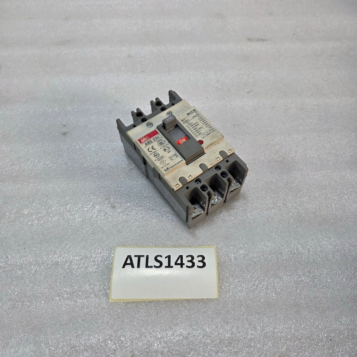 LS ABS 33B 3-POLE CIRCUIT BREAKER 20A