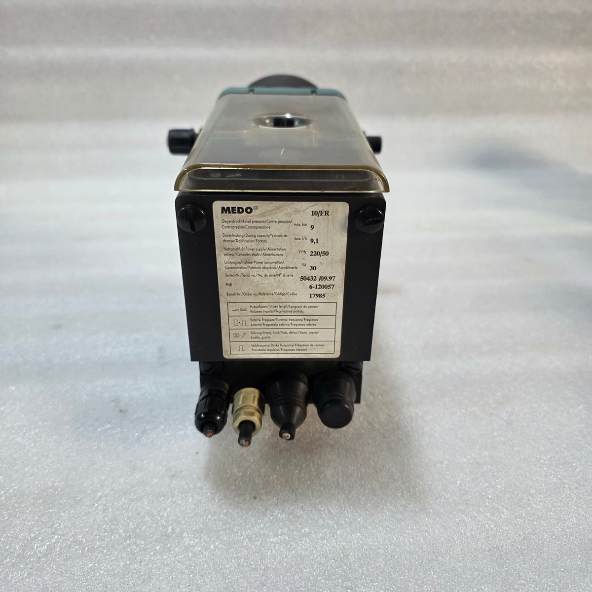 MEDO 10/FR LINEAR PISTON DOSING/METERING PUMP 220V 17985