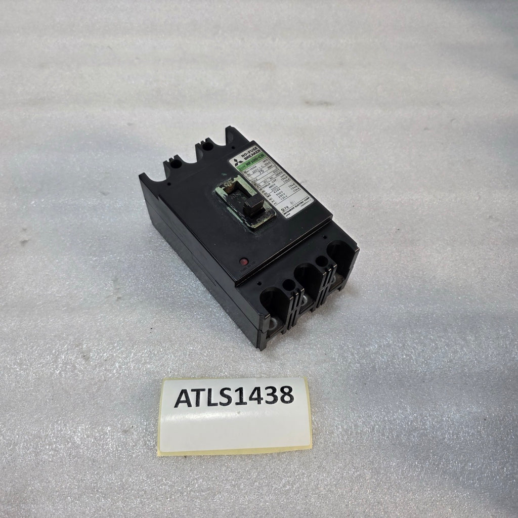 MITSUBISHI NF100-CB 3-POLE CIRCUIT BREAKER 75A