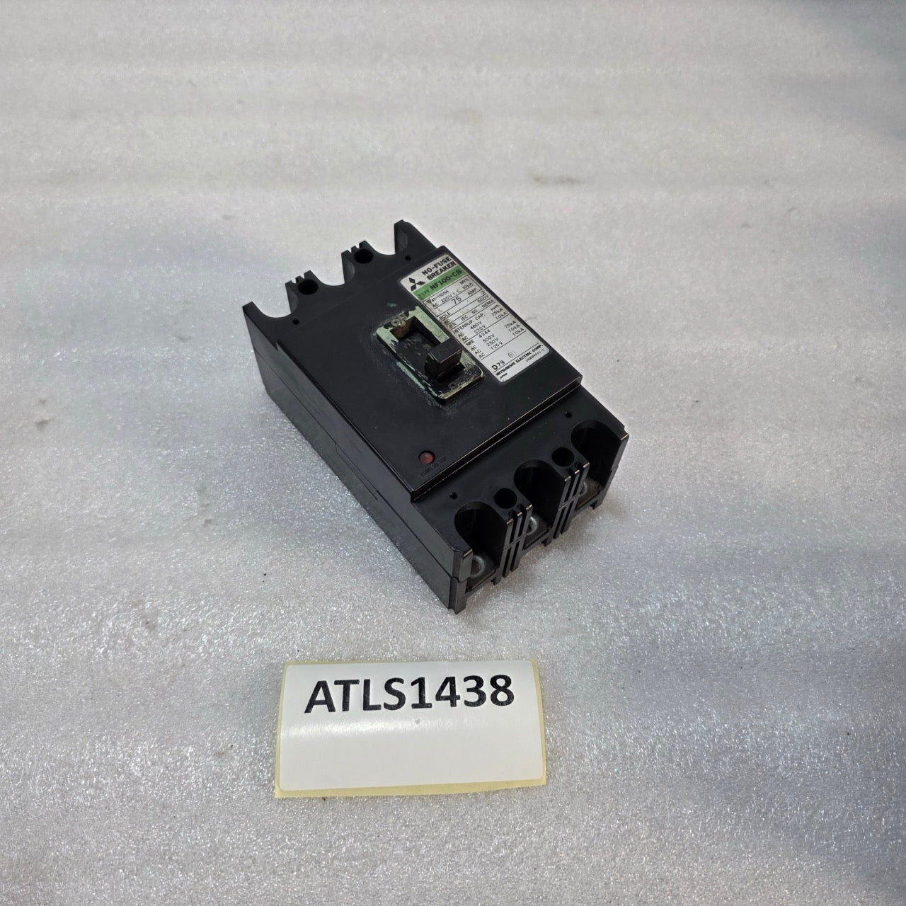 MITSUBISHI NF100-CB 3-POLE CIRCUIT BREAKER 75A
