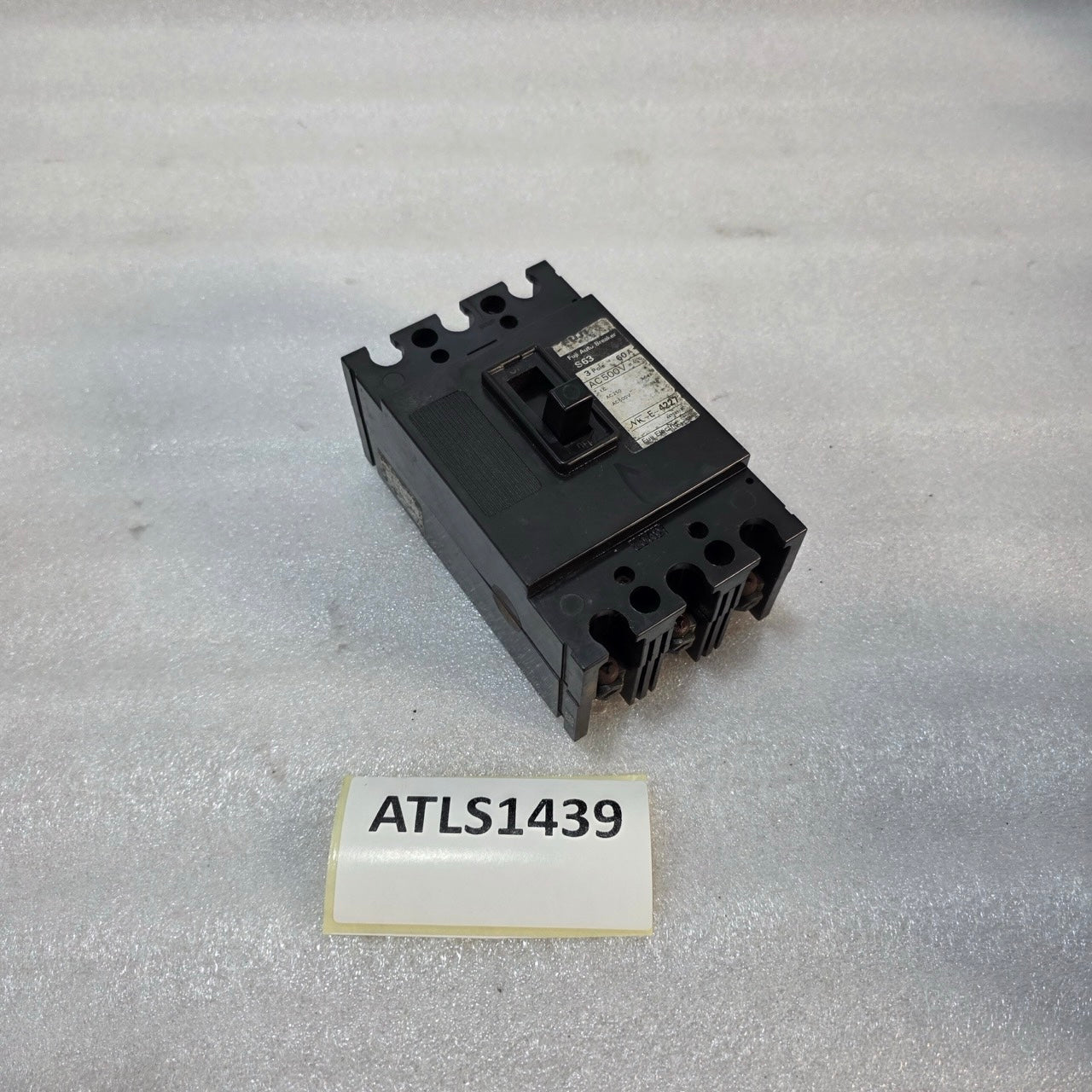 FUJI ELECTRIC S63 60A 3 POLE MCCB CIRCUIT BREAKER | AC 500V | INDUSTRIAL PROTECT