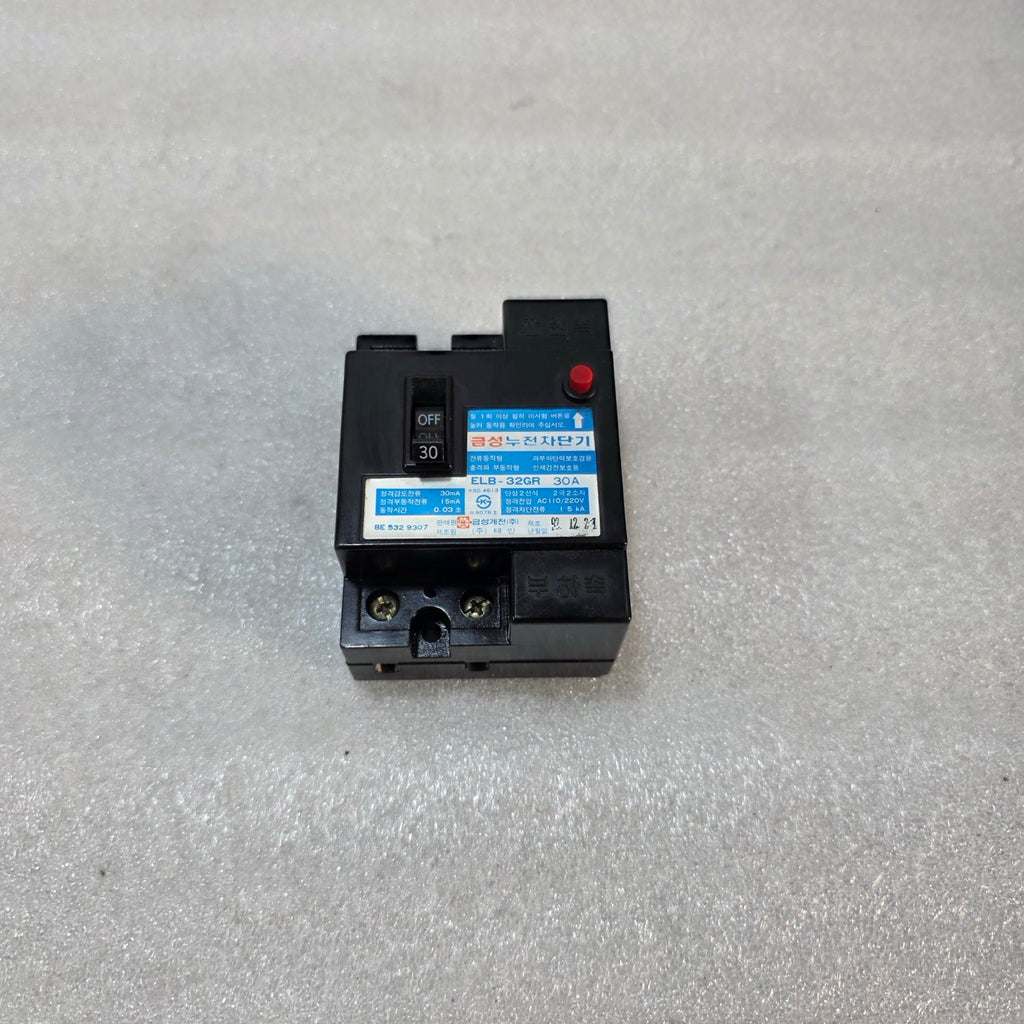 GEUMSEONG GYEJEON ELB-32GR EARTH LEAKAGE CIRCUIT BREAKER 30A