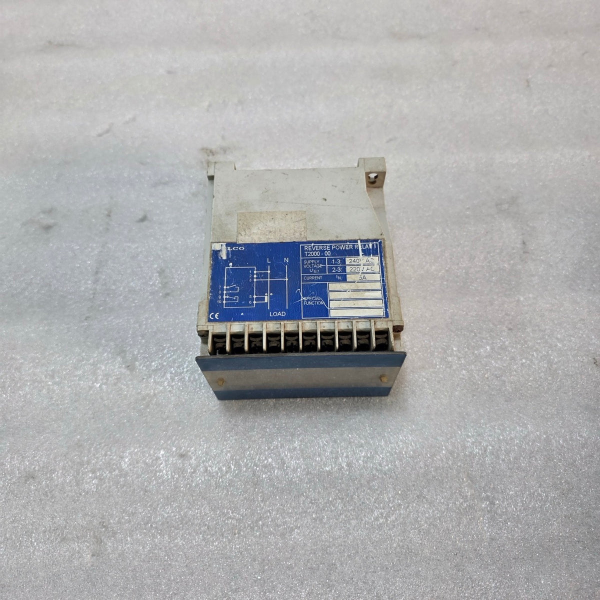 SELCO T2000-00 REVERSE POWER RELAY 220-240VAC 5A