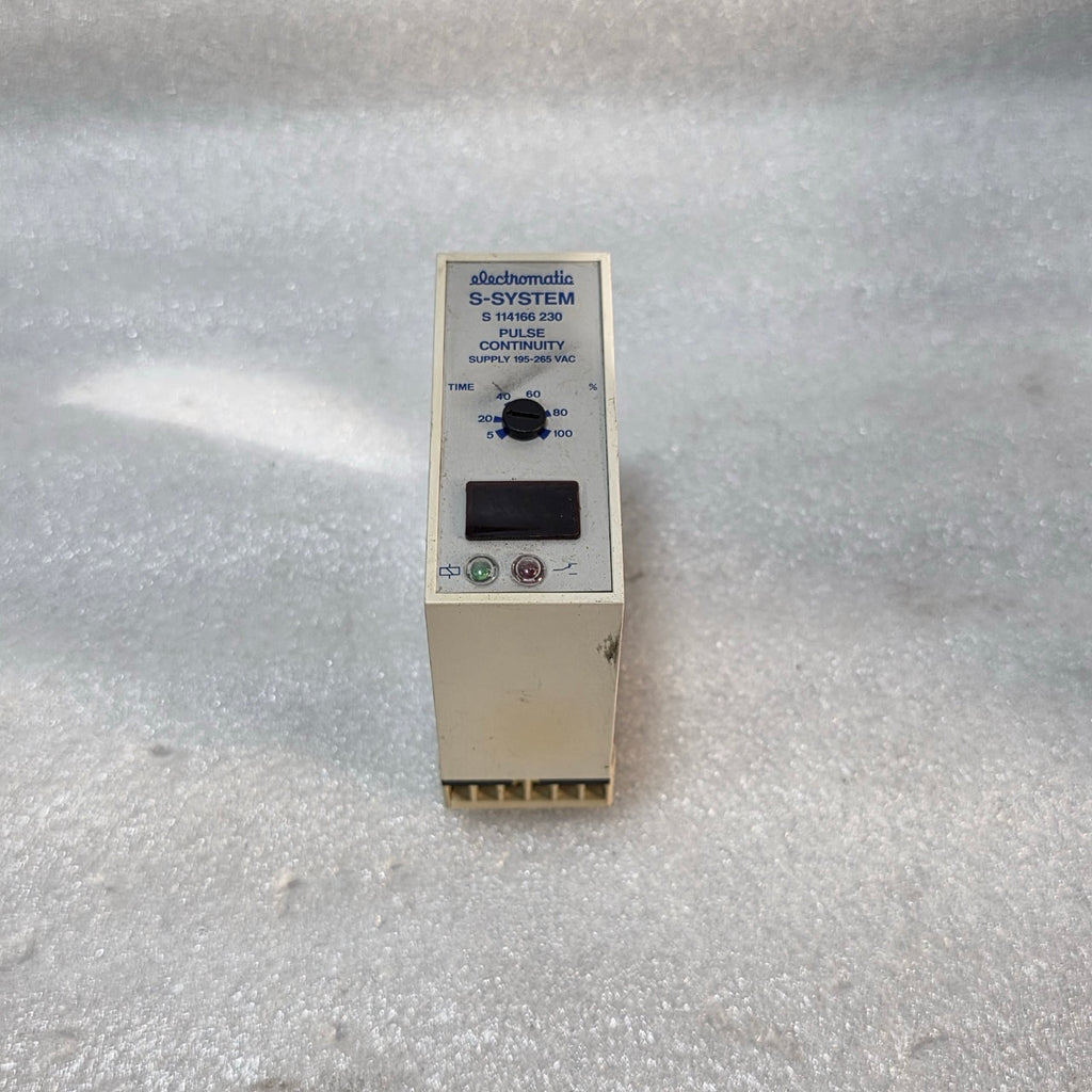 ELECTROMATIC S 114166 230 PULSE CONTINUITY TIMER 195–265 VAC