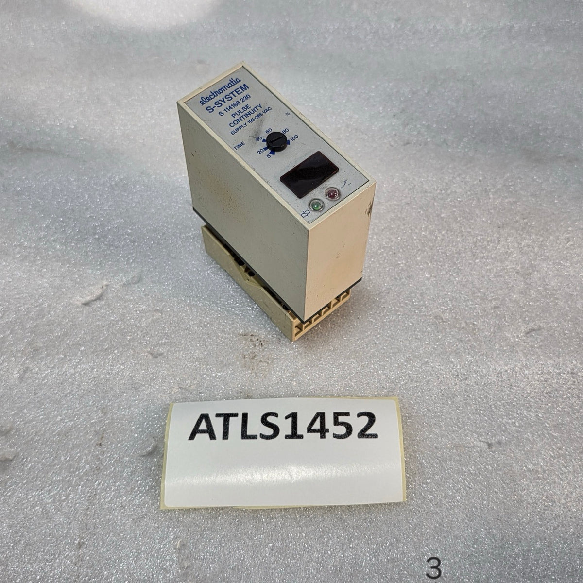 ELECTROMATIC S 114166 230 PULSE CONTINUITY TIMER 195–265 VAC