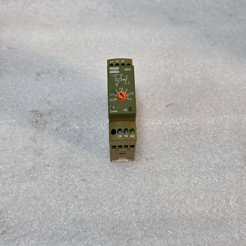 COEL AEG-94 A PULSE OR RETARD (DELAY) TIMER AEG UCS P 047652/02 242VAC/24VAC-DC