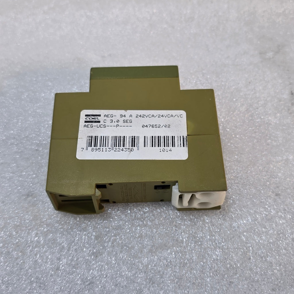 COEL AEG-94 A PULSE OR RETARD (DELAY) TIMER AEG UCS P 047652/02 242VAC/24VAC-DC
