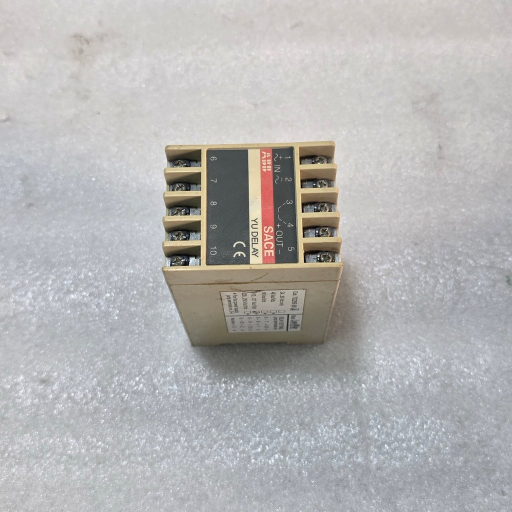 ABB SACE YU DELAY 702209/80 4 ELECTRONIC TIME DELAY RELAY 110–127 VAC/VDC