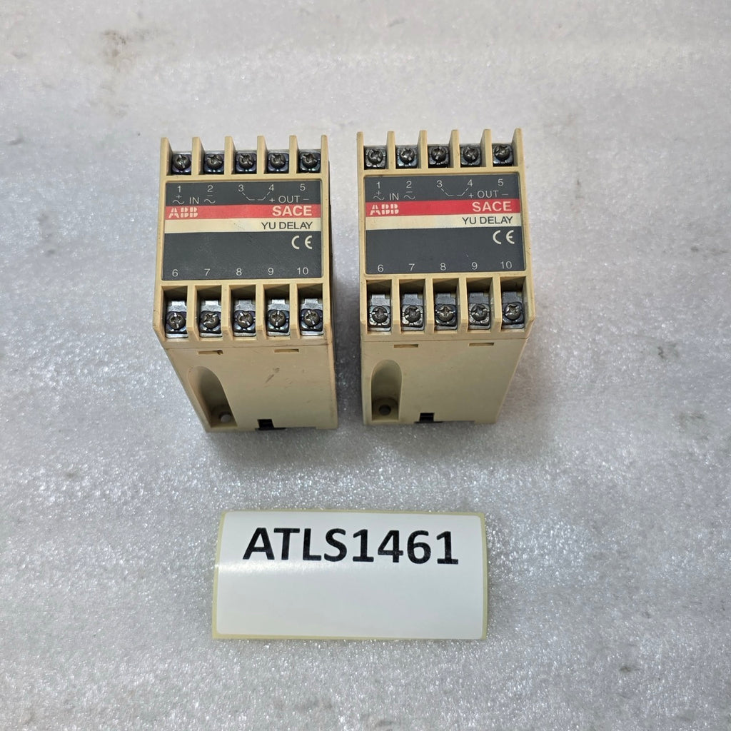 ABB SACE YU DELAY 702209/80 4 ELECTRONIC TIME DELAY RELAY 110–127 VAC/VDC