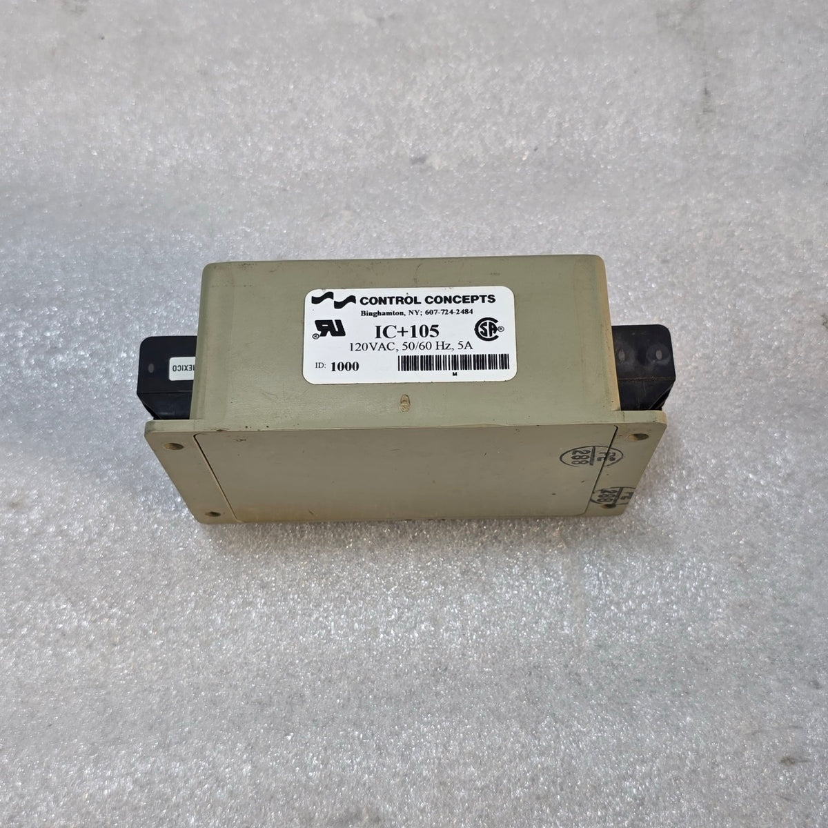 CONTROL CONCEPTS IC+105 ACTIVE TRACKING FILTER 120 VAC