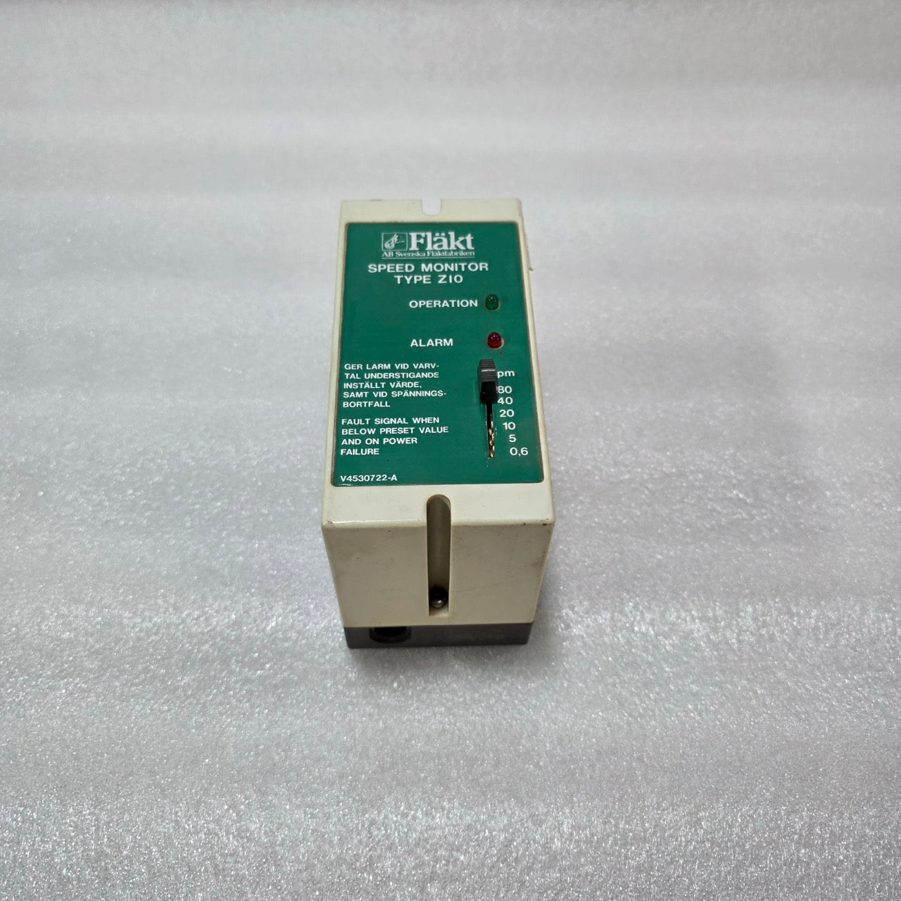 FLÄKT ZIO SPEED MONITOR RELAY 110-220VAC V4530722-A