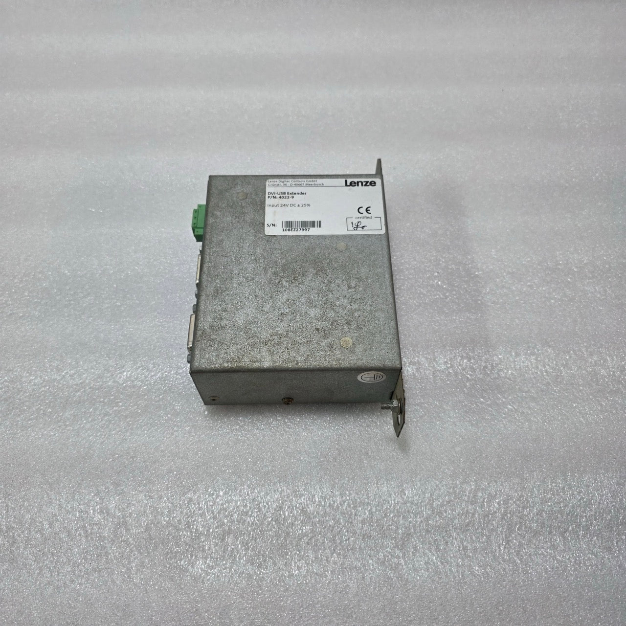LENZE DVI-USB EXTENDER DATA TRANSMISSION MODULE 4022-9 24VDC
