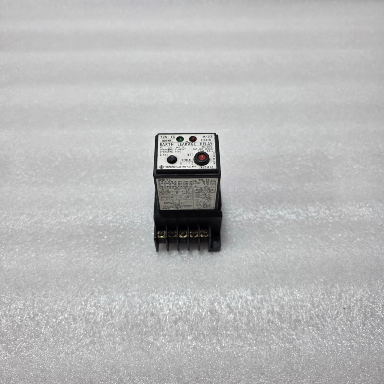 TERASAKI TZS-TC EARTH LEAKAGE RELAY AC 120/240 V