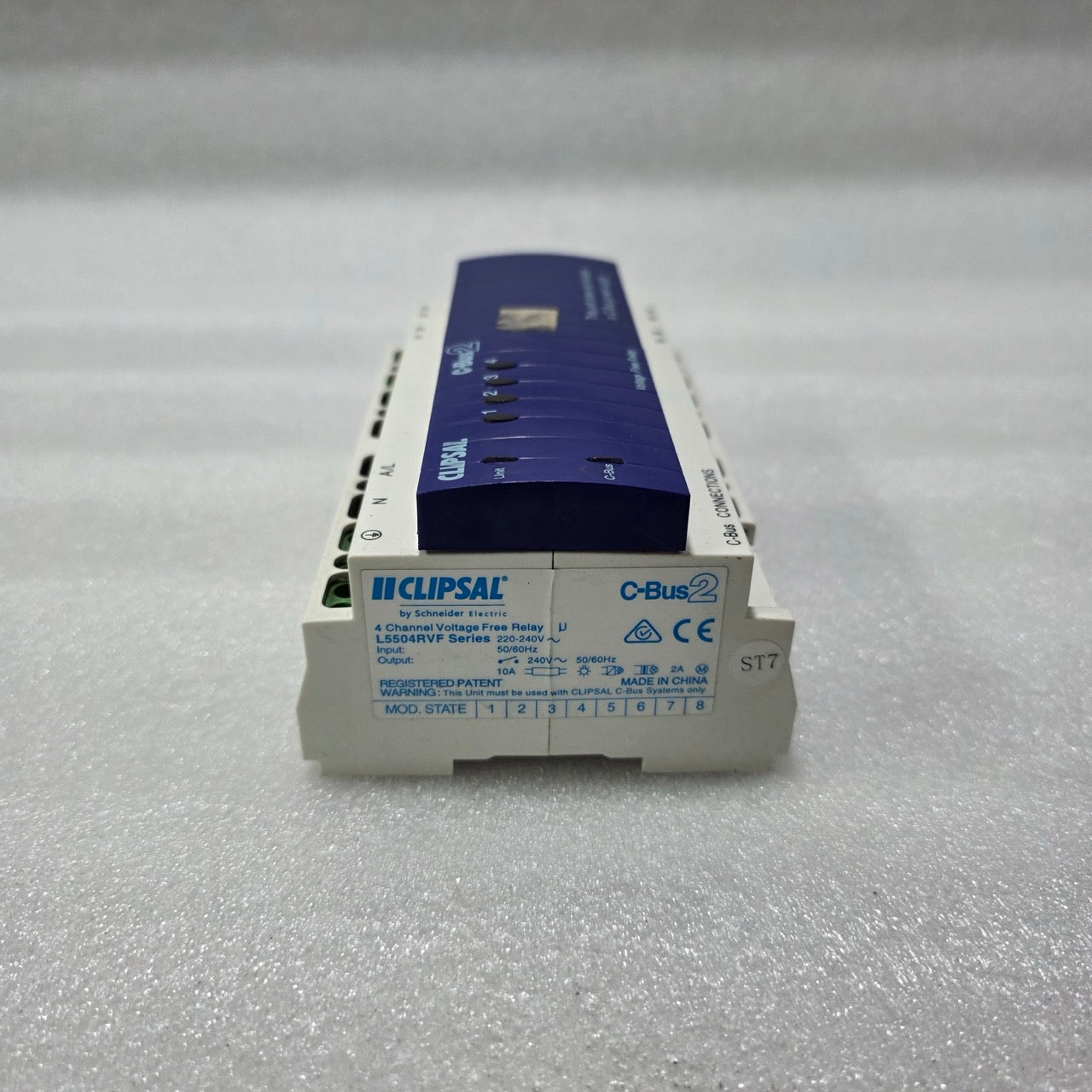 CLIPSAL L5504RVFP 4-CHANNEL VOLTAGE-FREE RELAY  220-240V L5504RVF