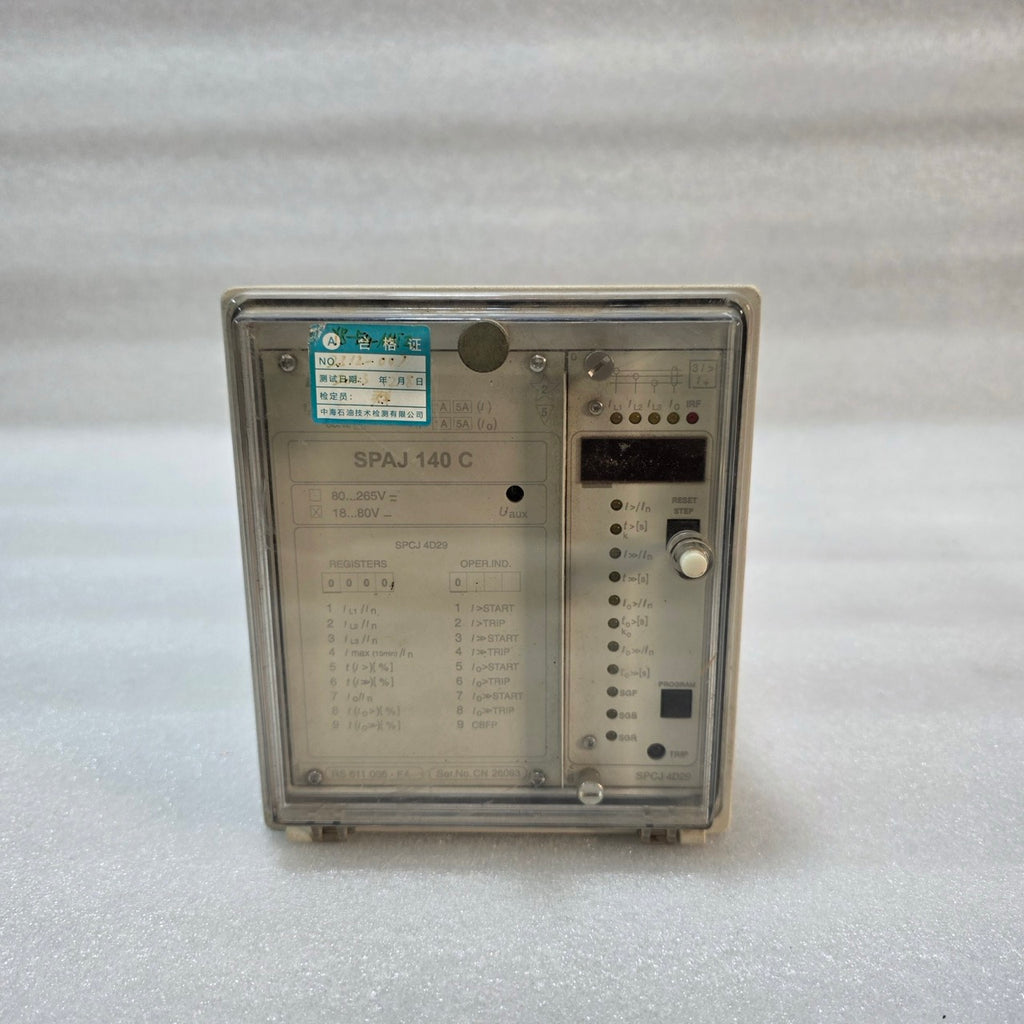 ABB SPAJ 140 C EARTH-FAULT PROTECTION RELAY SPCJ 4D29