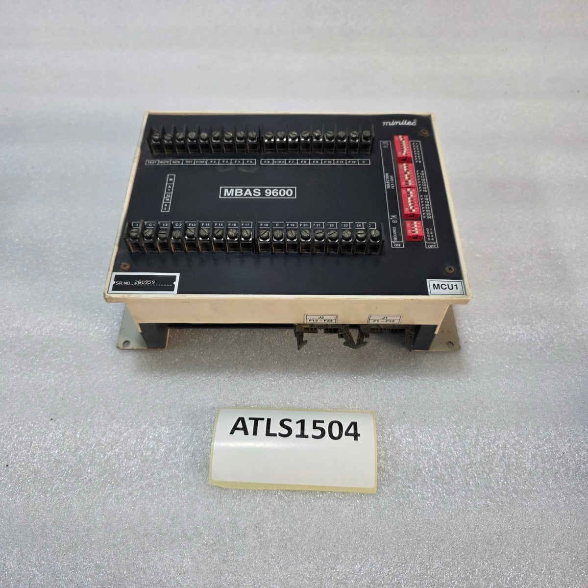 MINILEC MBAS 9600 ALARM ANNUNCIATOR SYSTEM CONTROL UNIT